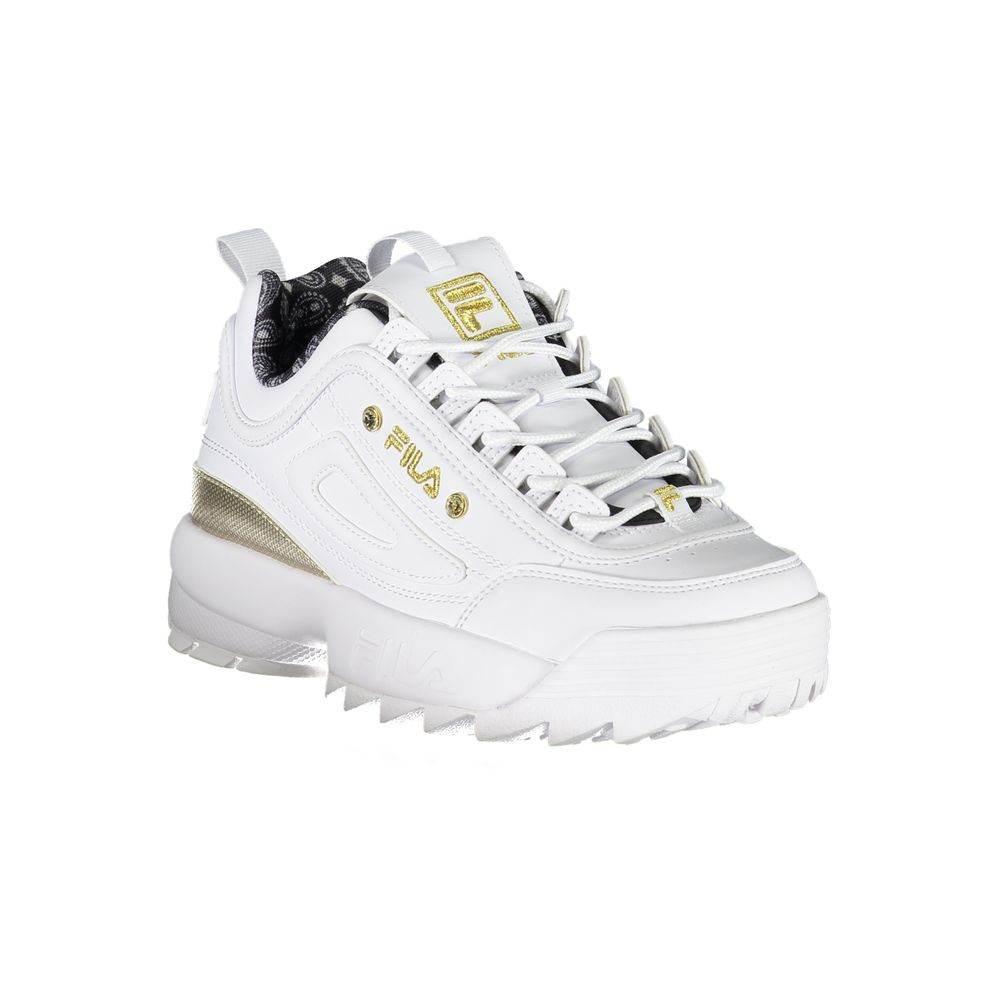 Fila Exquisite White Lace-Up Sneakers - Hilstor