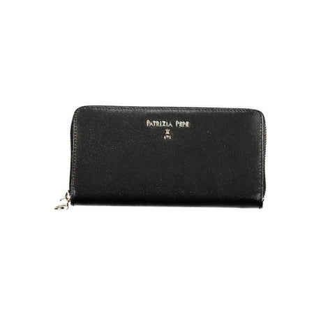 Patrizia Pepe Black Leather Wallet - Hilstor