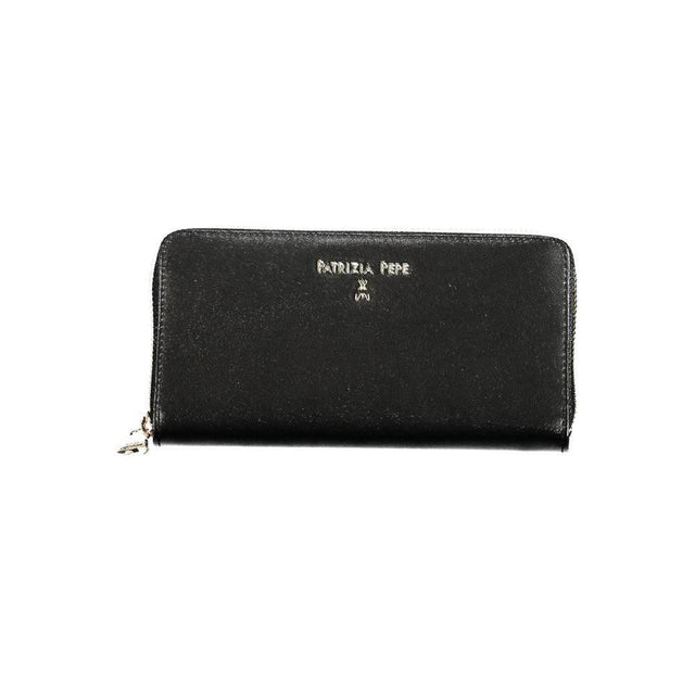 Patrizia Pepe Black Leather Wallet - Hilstor