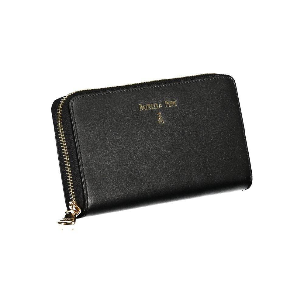 Patrizia Pepe Black Leather Wallet - Hilstor