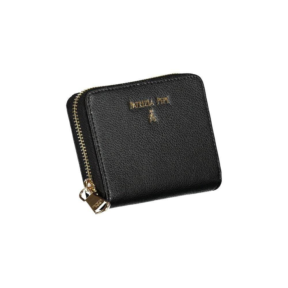 Patrizia Pepe Black Leather Wallet - Hilstor