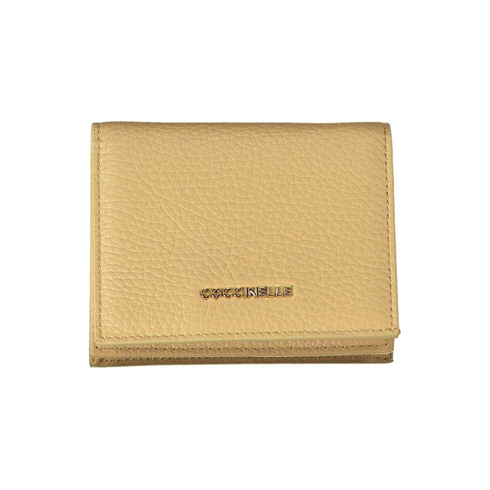 Coccinelle Beige Leather Wallet - Hilstor