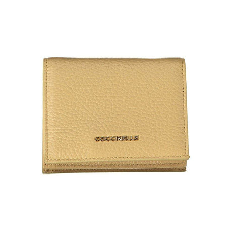 Coccinelle Beige Leather Wallet - Hilstor