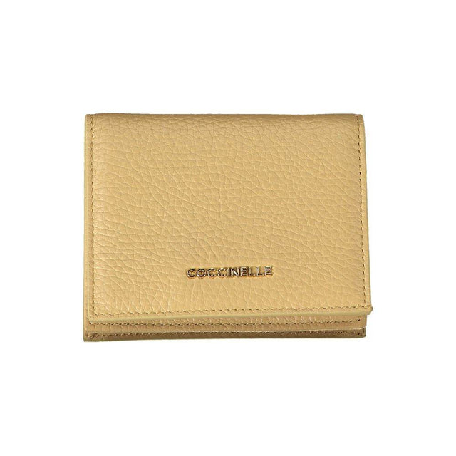 Coccinelle Beige Leather Wallet - Hilstor