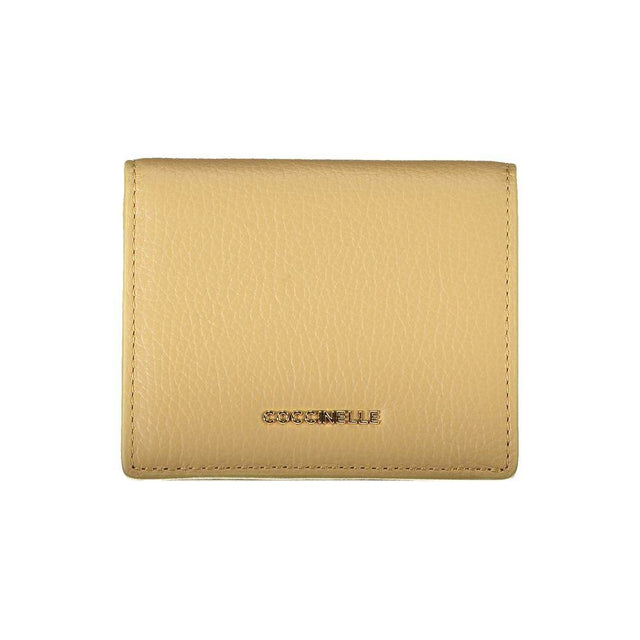 Coccinelle Beige Leather Wallet - Hilstor