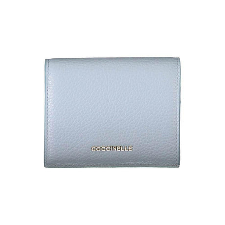 Coccinelle Light Blue Leather Wallet - Hilstor