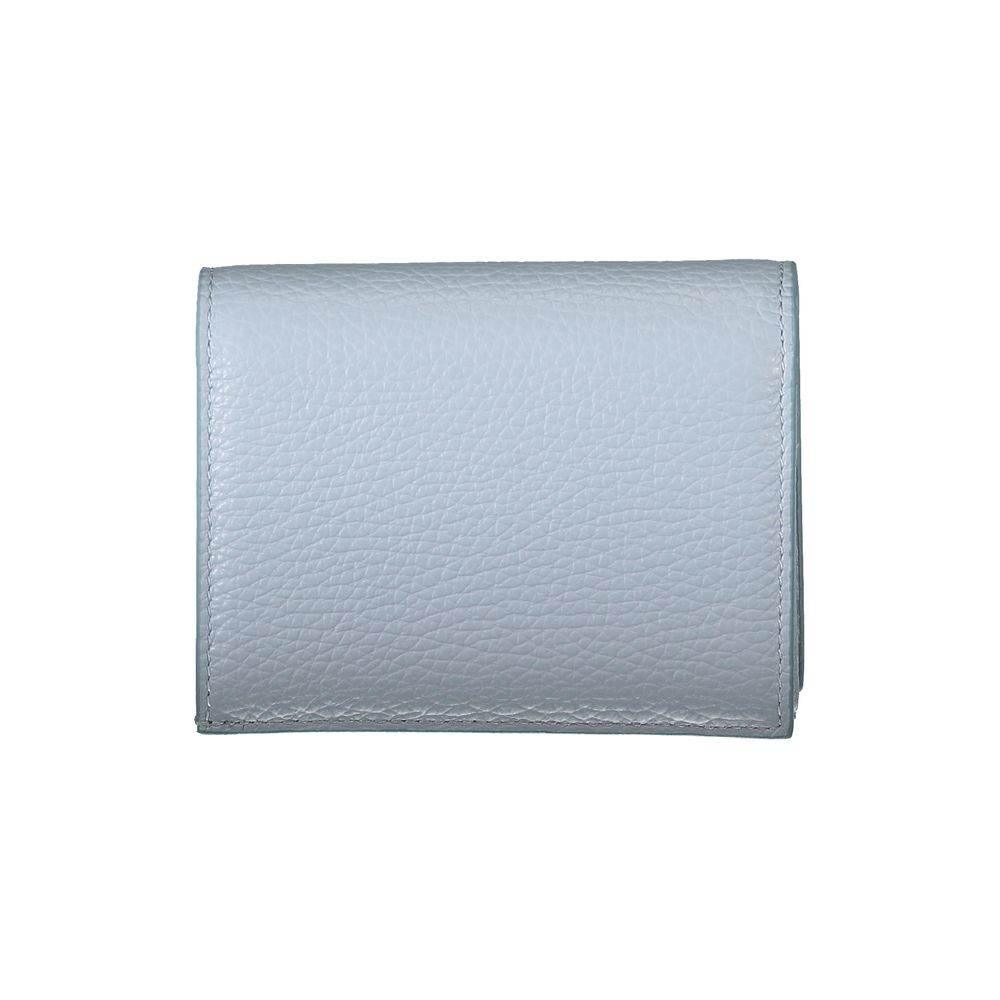Coccinelle Light Blue Leather Wallet - Hilstor