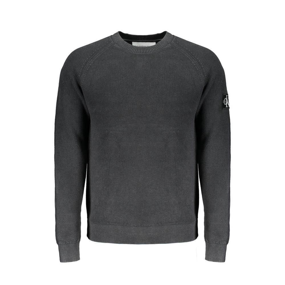 Calvin Klein Black Cotton Sweater - Hilstor