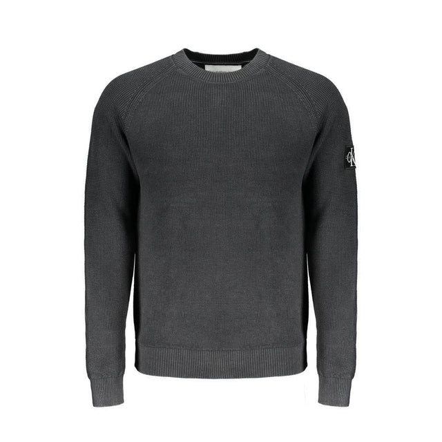 Calvin Klein Black Cotton Sweater - Hilstor