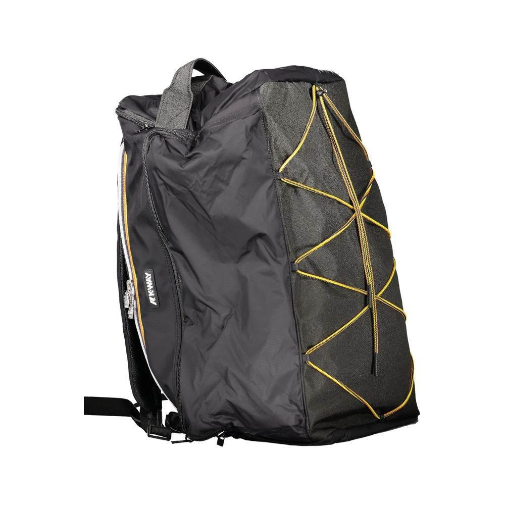 K-WAY Black Polyester Backpack - Hilstor