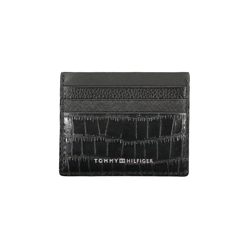 Tommy Hilfiger Black Leather Wallet - Hilstor