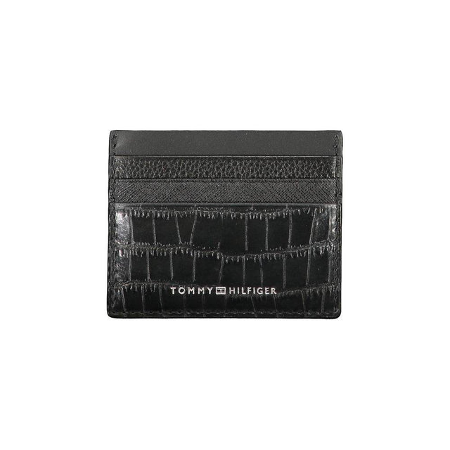Tommy Hilfiger Black Leather Wallet - Hilstor