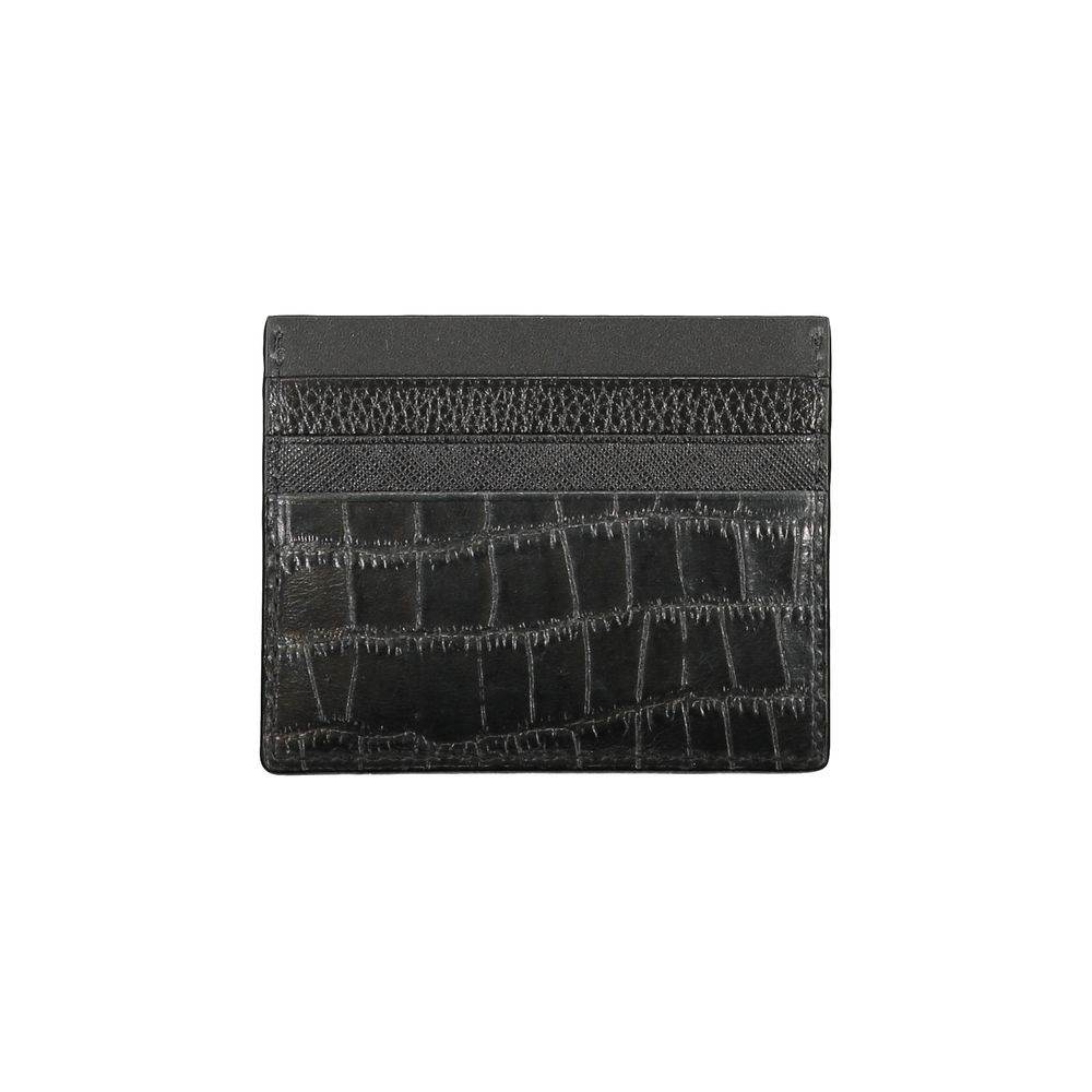 Tommy Hilfiger Black Leather Wallet - Hilstor