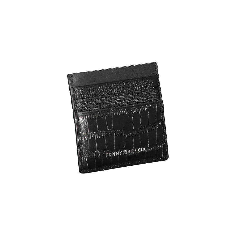 Tommy Hilfiger Black Leather Wallet - Hilstor