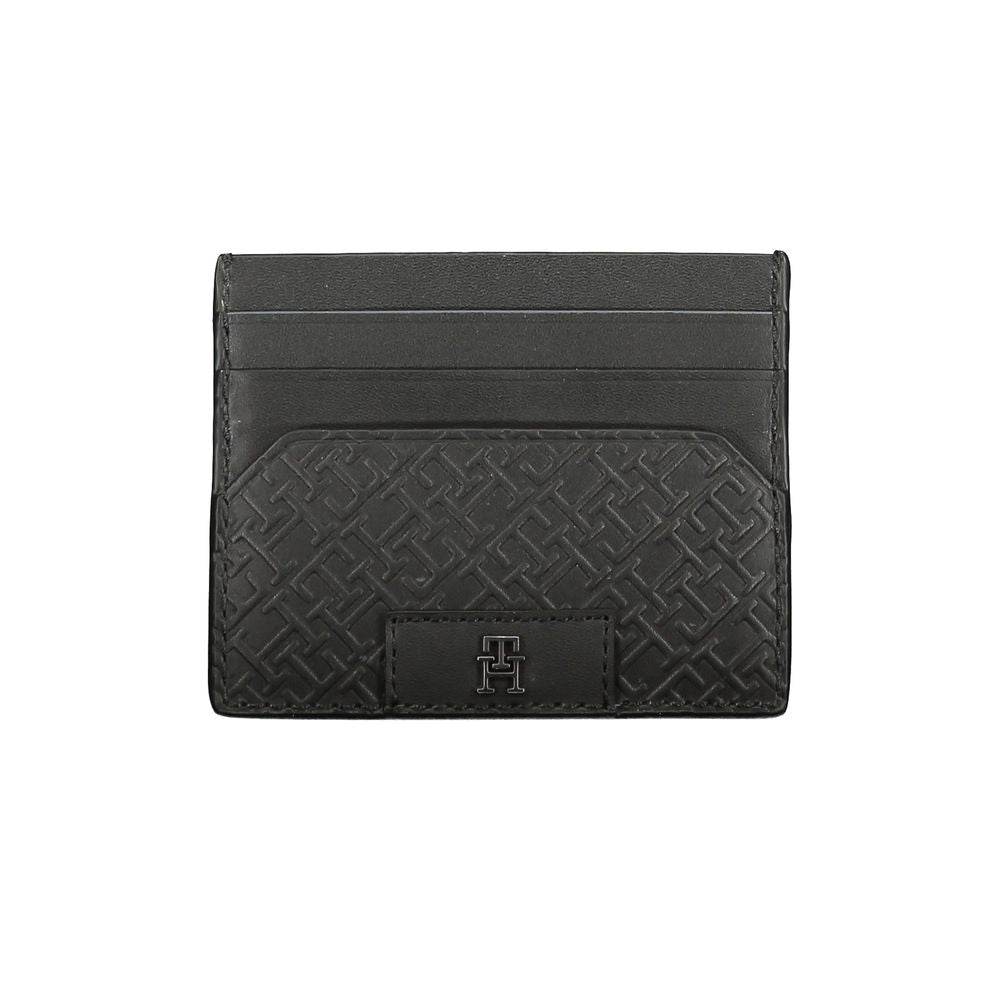 Tommy Hilfiger Black Leather Wallet - Hilstor