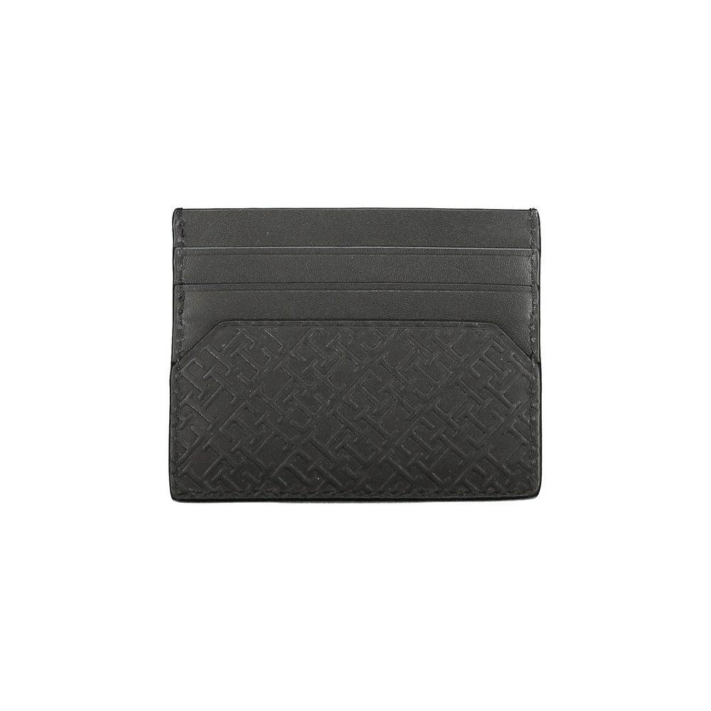 Tommy Hilfiger Black Leather Wallet - Hilstor