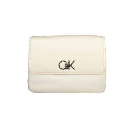 Calvin Klein Beige Polyester Handbag - Hilstor