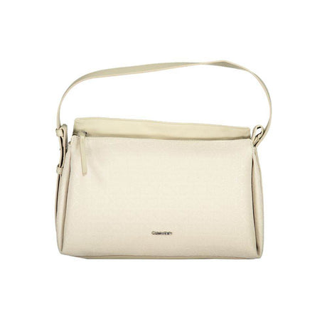 Calvin Klein Beige Polyester Handbag - Hilstor