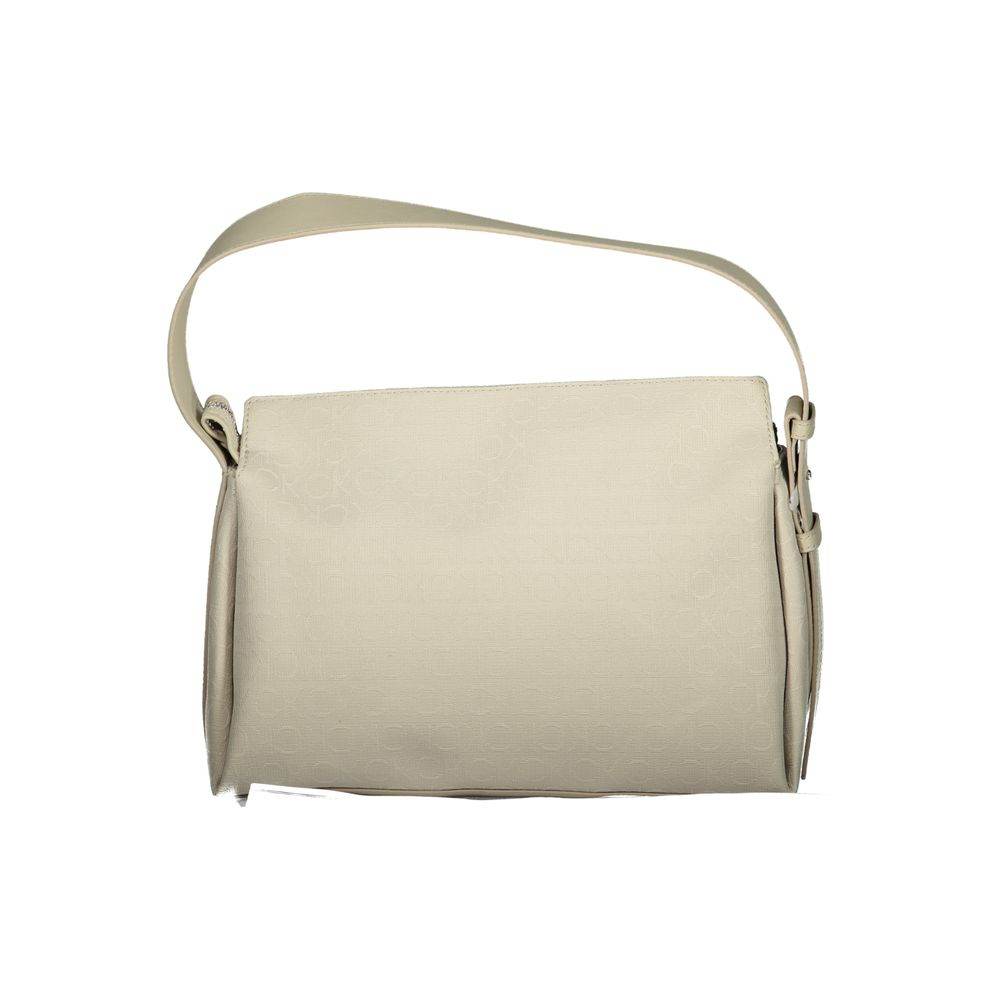 Calvin Klein Beige Polyester Handbag - Hilstor