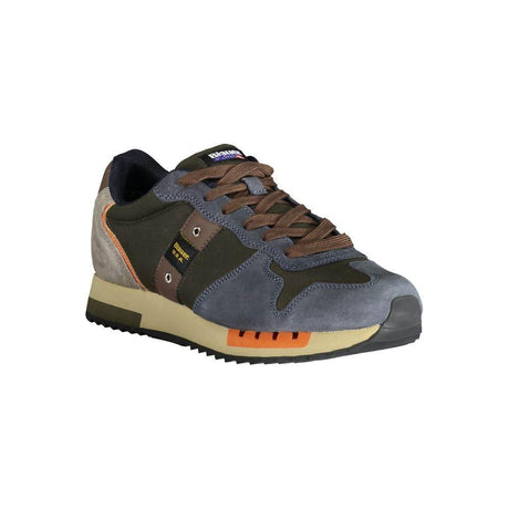 Blauer Blue Polyester Sneaker - Hilstor