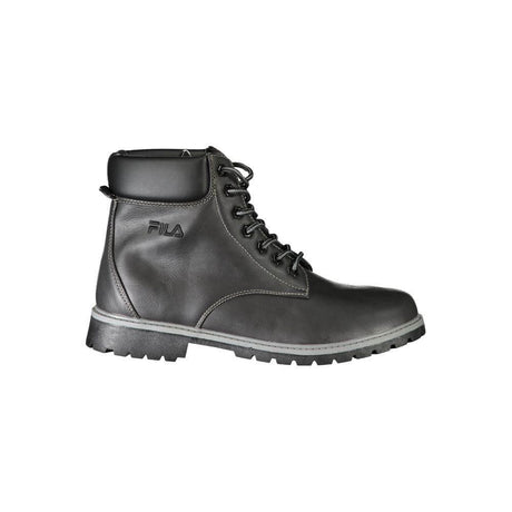 Fila Black Polyester Men Boot - Hilstor