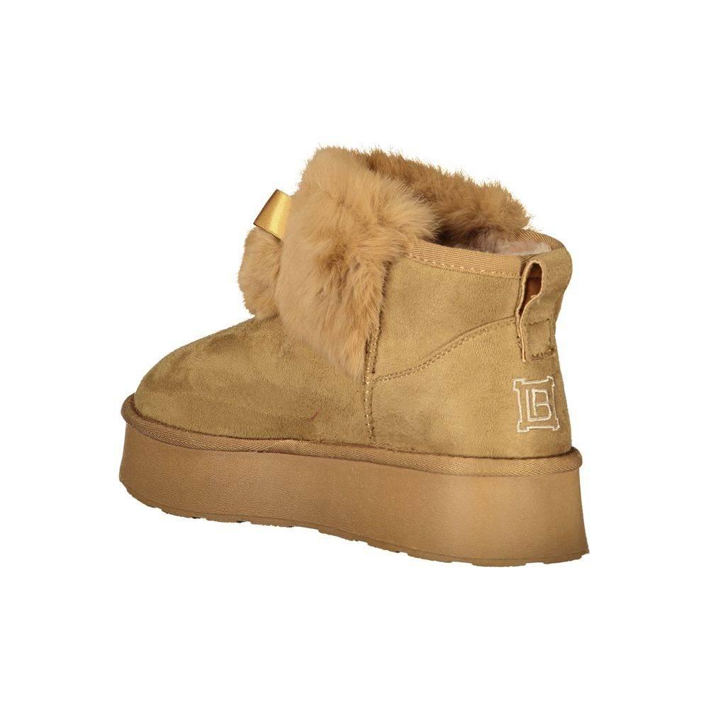 Laura Biagiotti Brown Polyester Women Boot - Hilstor