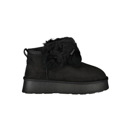 Laura Biagiotti Black Polyester Women Boot - Hilstor