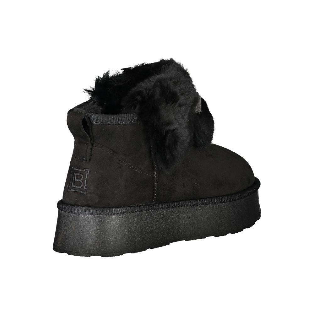 Laura Biagiotti Black Polyester Women Boot - Hilstor