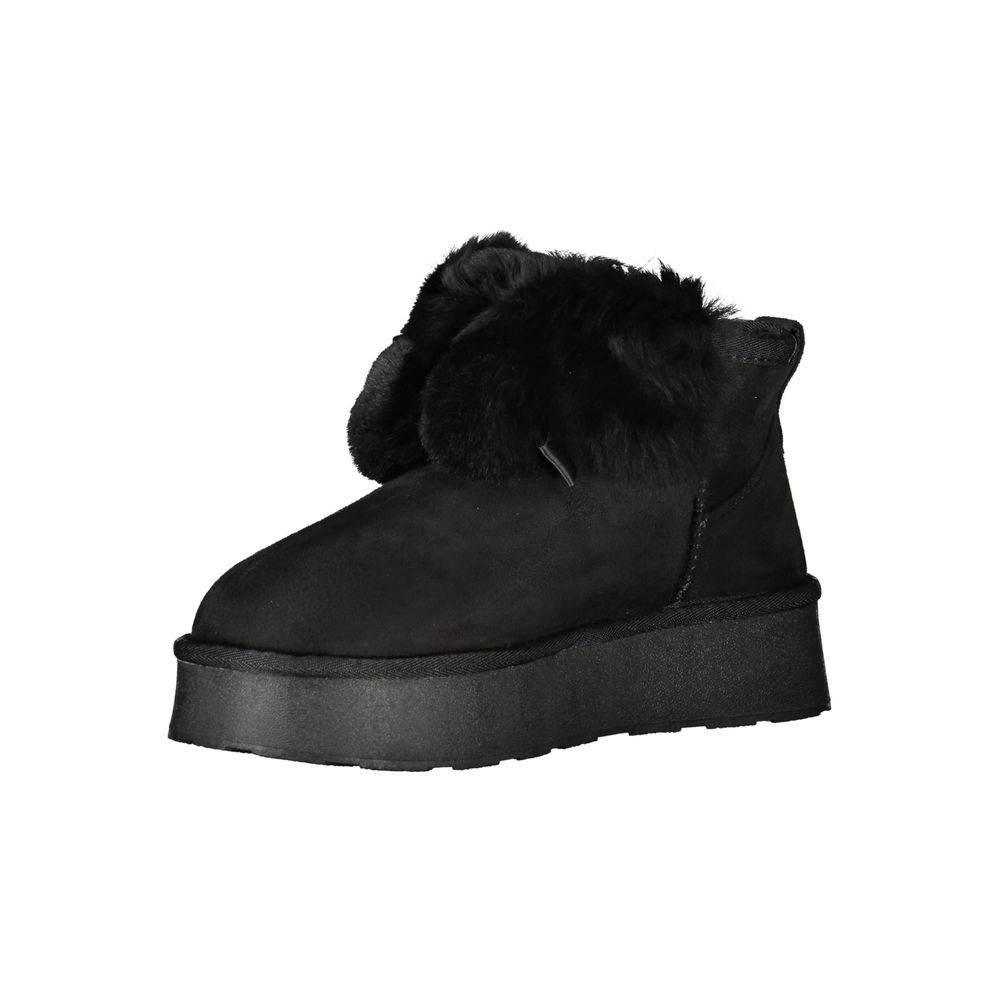 Laura Biagiotti Black Polyester Women Boot - Hilstor