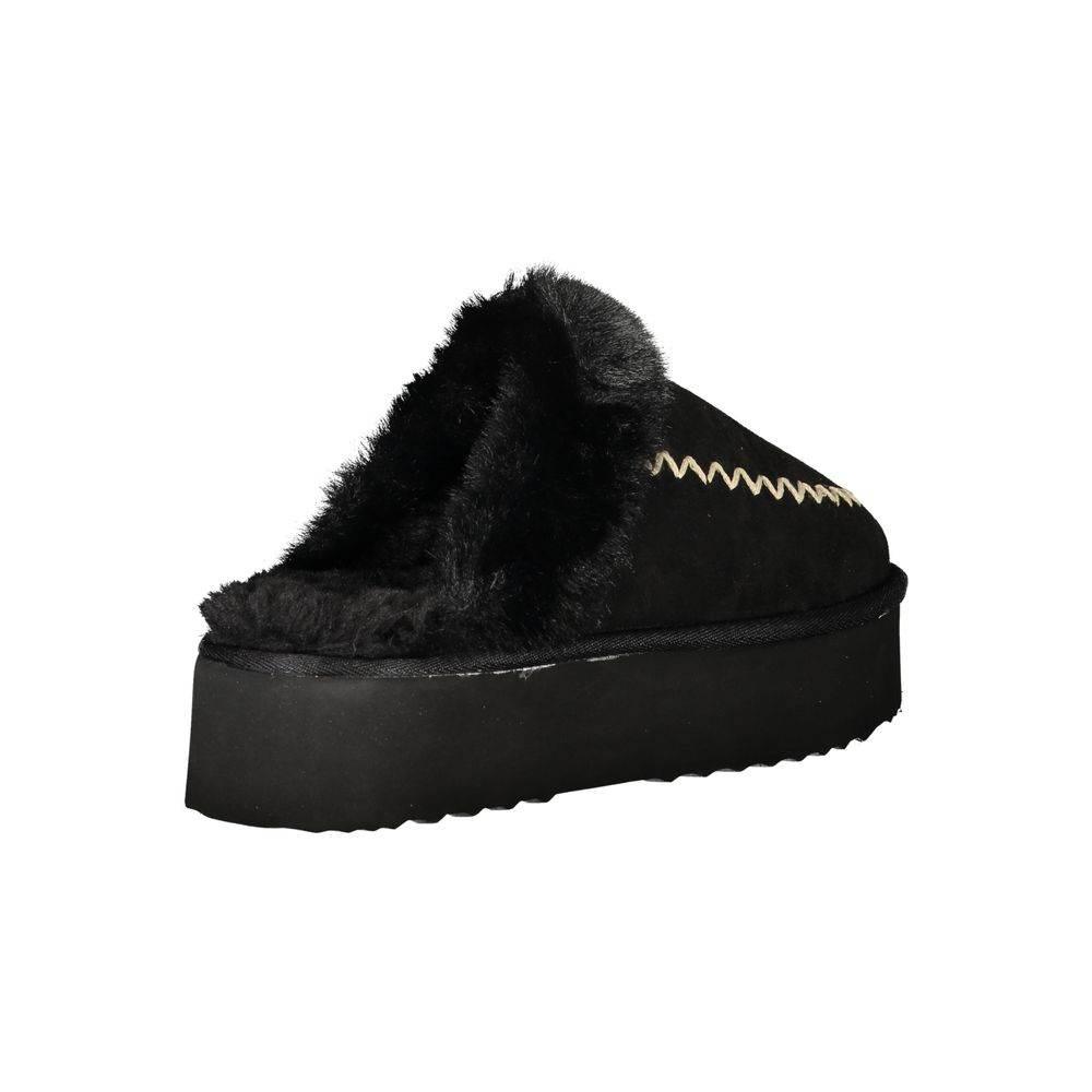 Laura Biagiotti Black Polyester Women Sandal - Hilstor