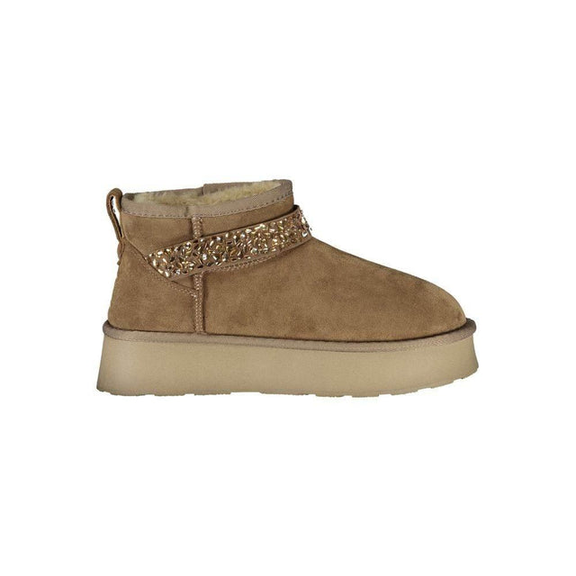 Laura Biagiotti Brown Polyester Women Boot - Hilstor