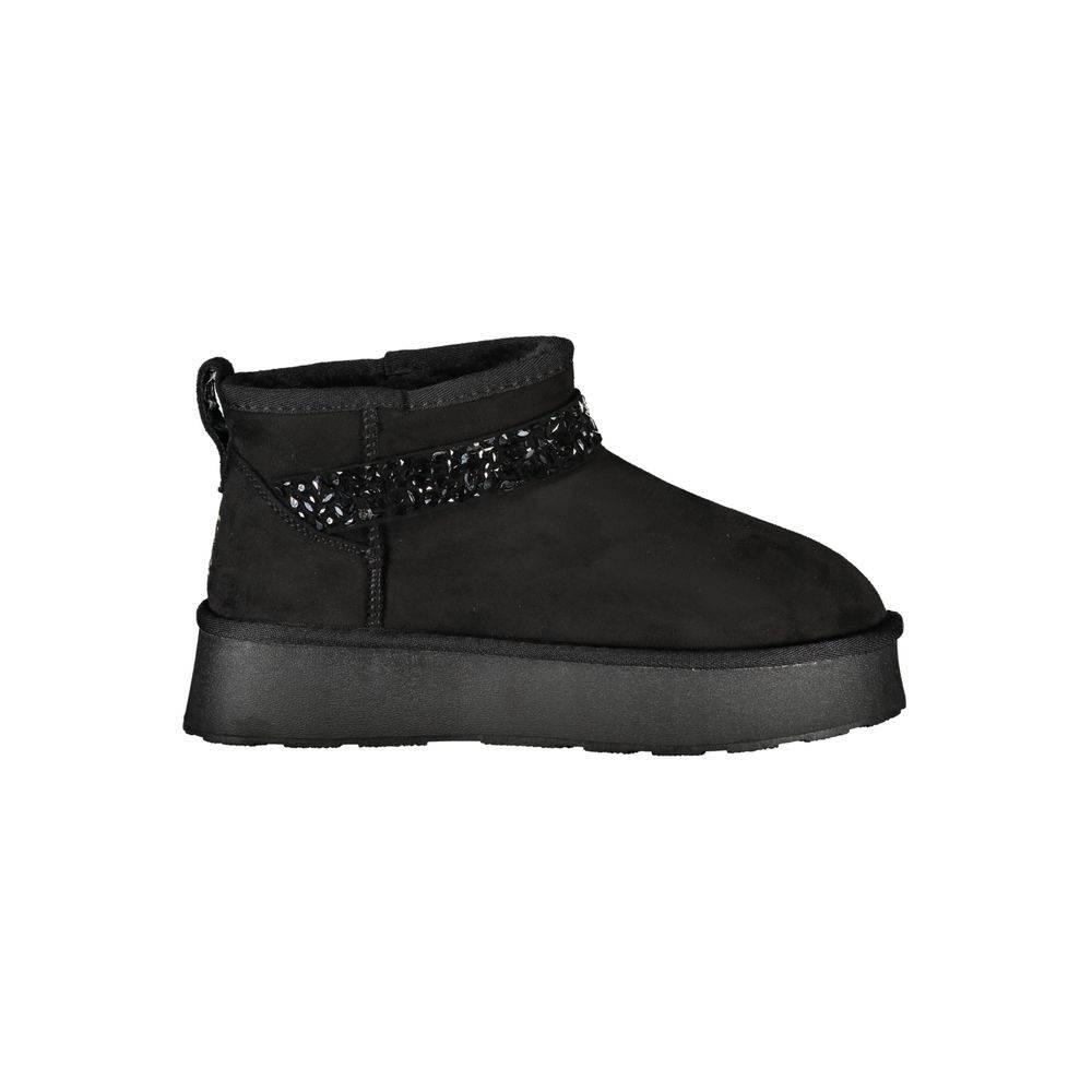 Laura Biagiotti Black Polyester Women Ankle Boot - Hilstor