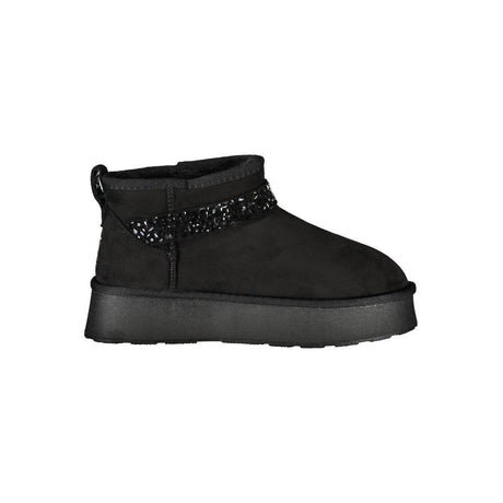Laura Biagiotti Black Polyester Women Ankle Boot - Hilstor
