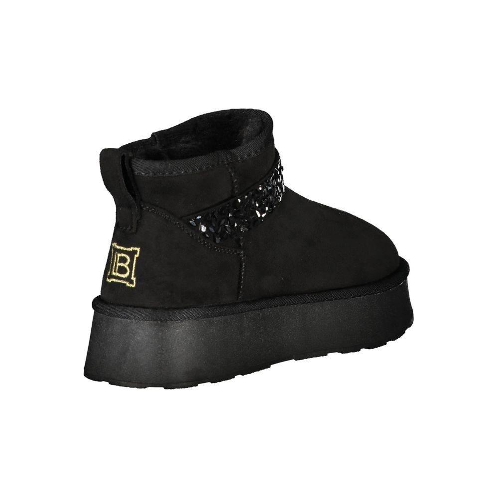 Laura Biagiotti Black Polyester Women Ankle Boot - Hilstor