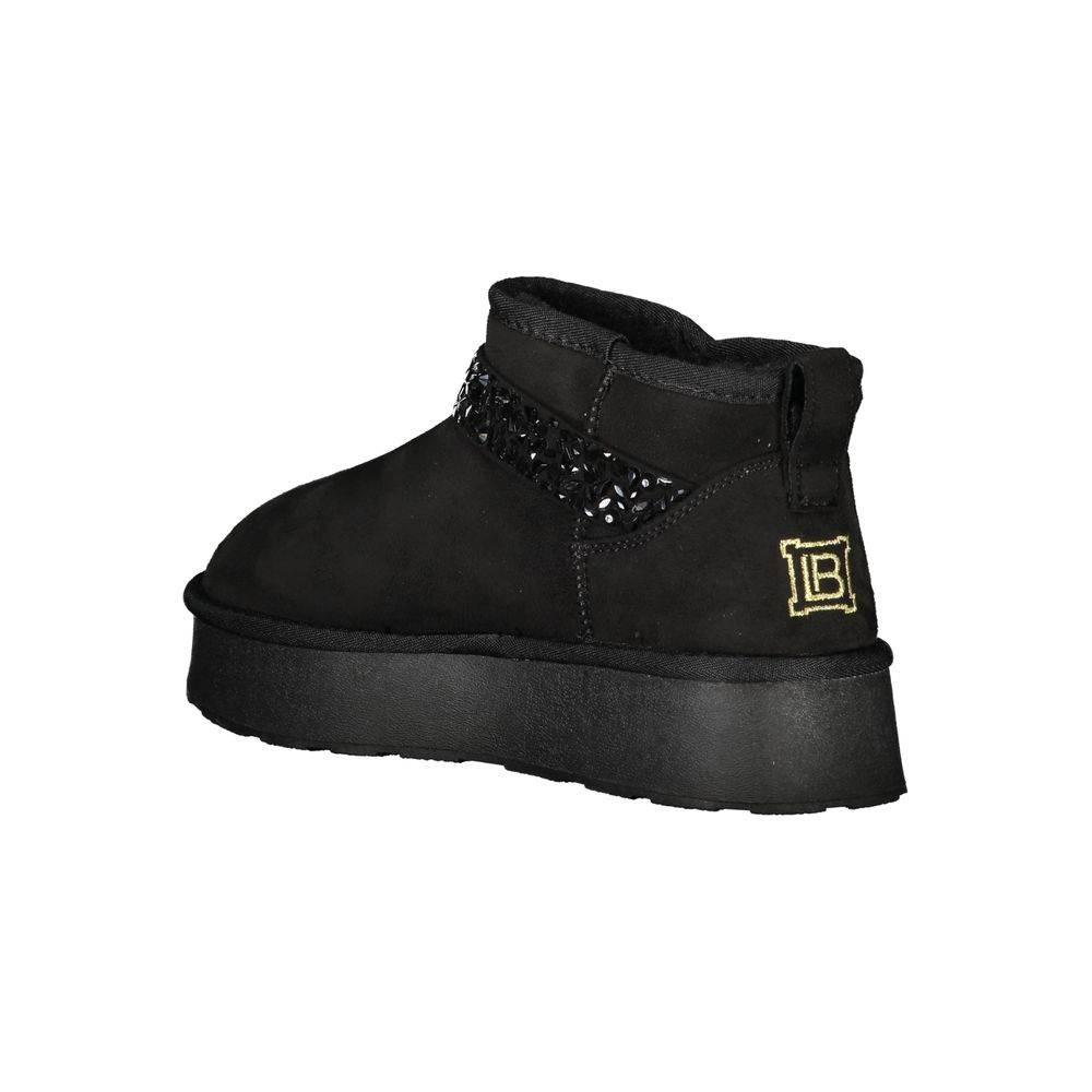 Laura Biagiotti Black Polyester Women Ankle Boot - Hilstor