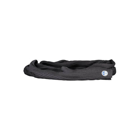 North Sails Black Cotton Men Scarf - Hilstor