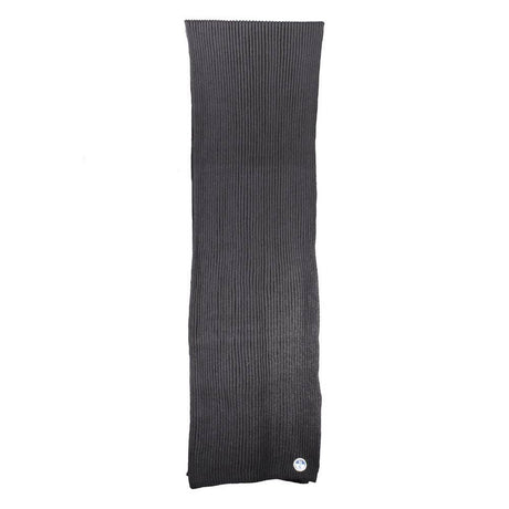 North Sails Black Cotton Men Scarf - Hilstor