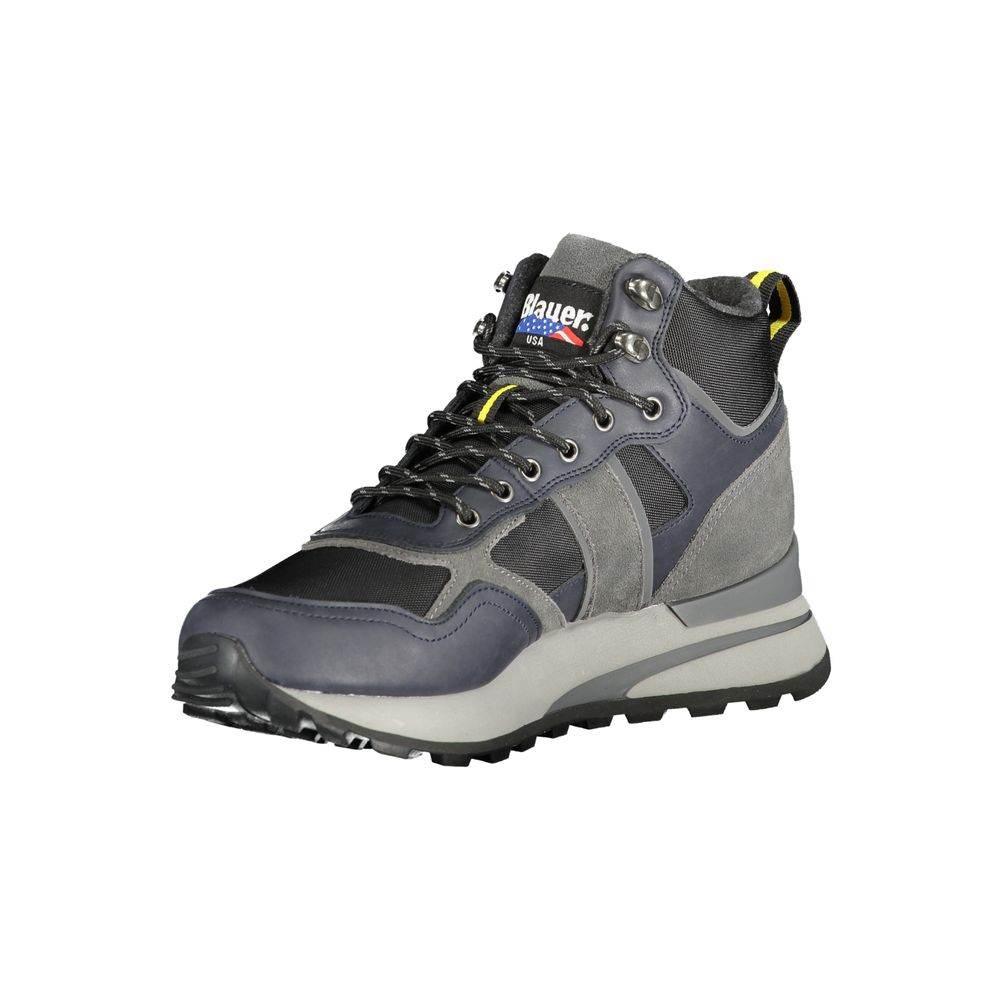 Blauer Blue Leather Men Sneaker - Hilstor