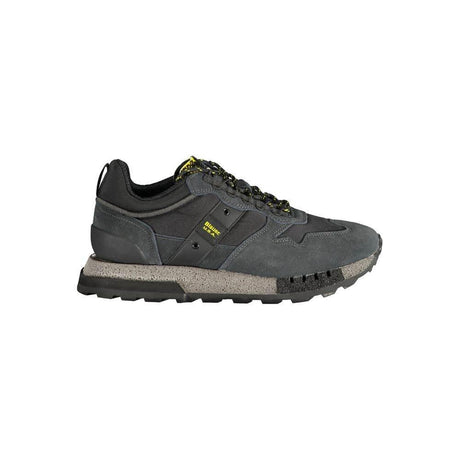 Blauer Black Polyethylene Men Sneaker - Hilstor