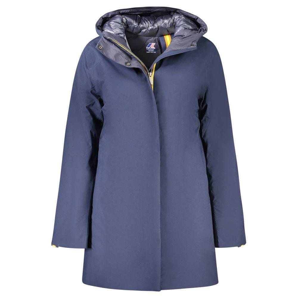 K-WAY Blue Polyester Women Coat - Hilstor
