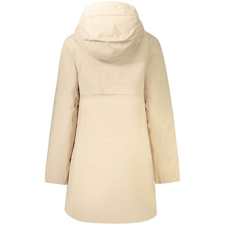 K-WAY Beige Polyester Women Coat - Hilstor