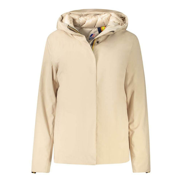 K-WAY Beige Polyester Women Jacket - Hilstor