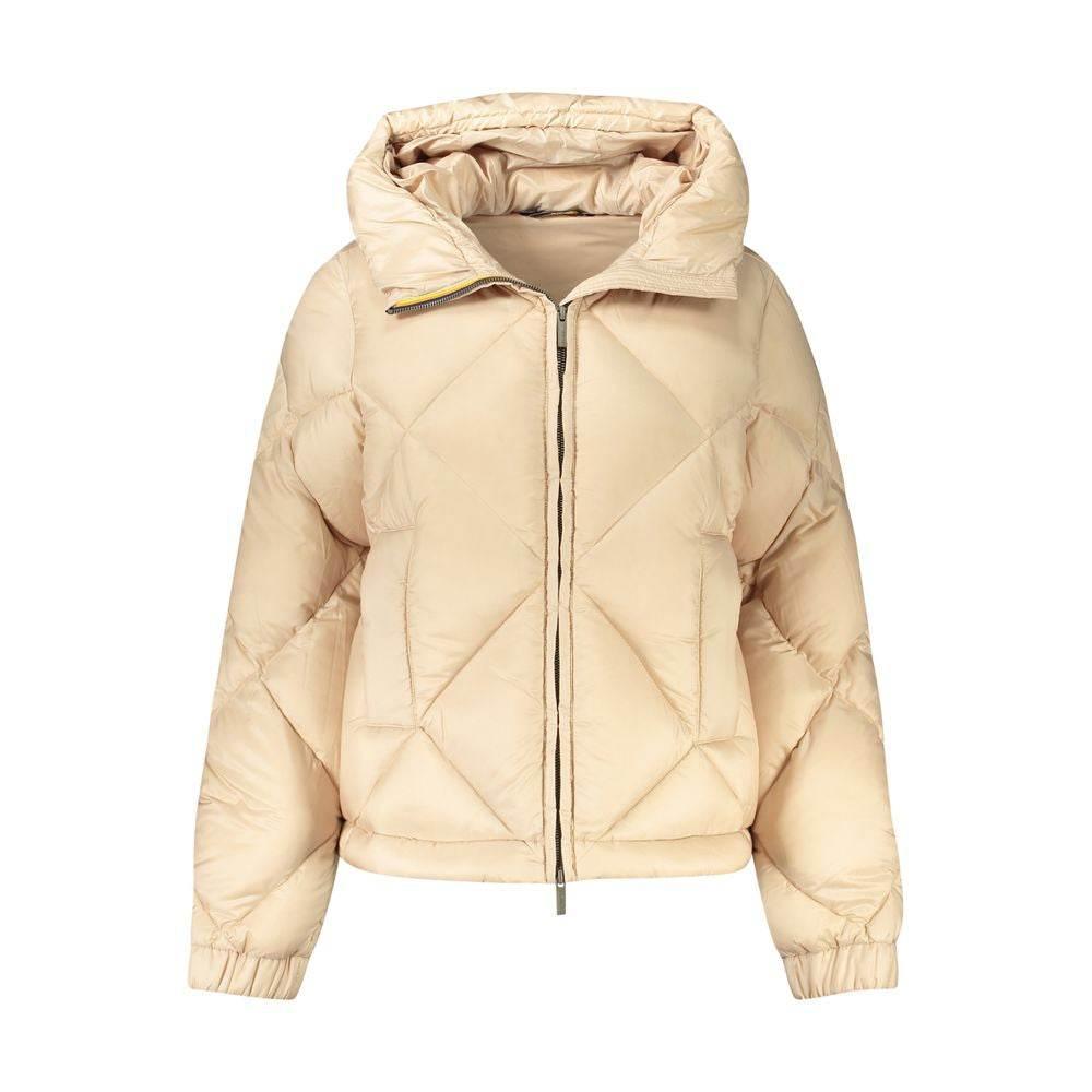 K-WAY Beige Polyester Women Jacket - Hilstor