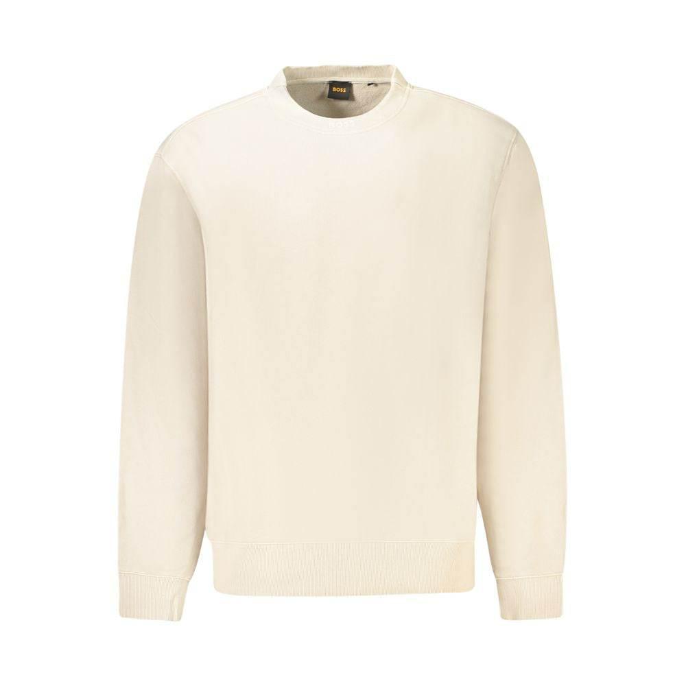 Hugo Boss Beige Cotton Men Sweater - Hilstor