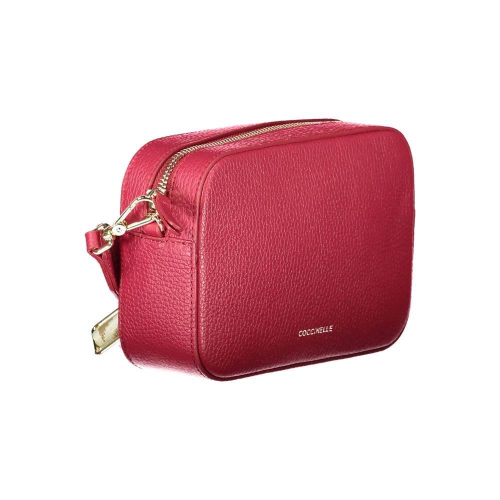 Coccinelle Red Leather Women Handbag - Hilstor