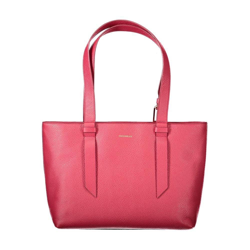 Coccinelle Red Leather Women Handbag - Hilstor
