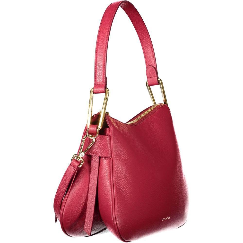 Coccinelle Red Leather Women Handbag - Hilstor