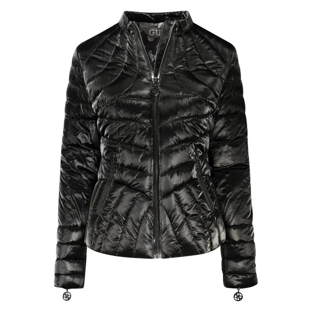 Guess Jeans Black Polyethylene Women Jacket - Hilstor