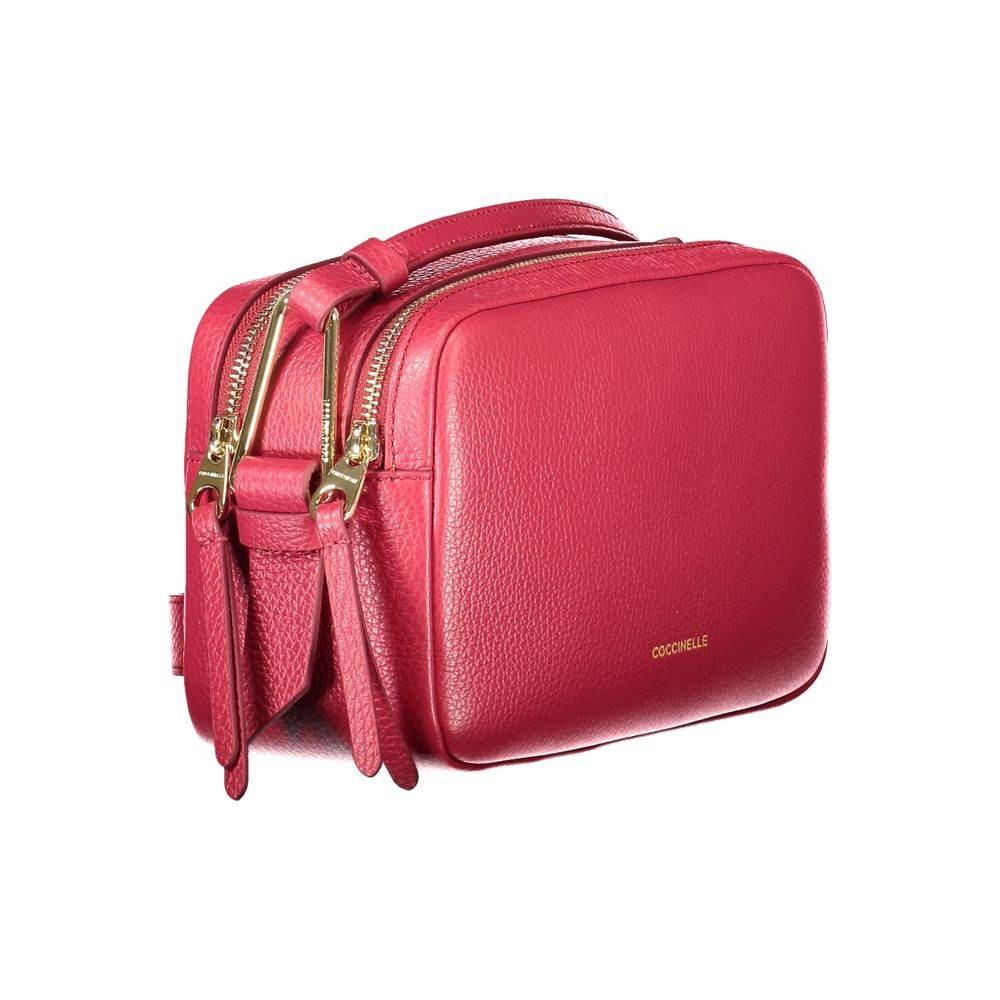 Coccinelle Red Leather Women Handbag - Hilstor