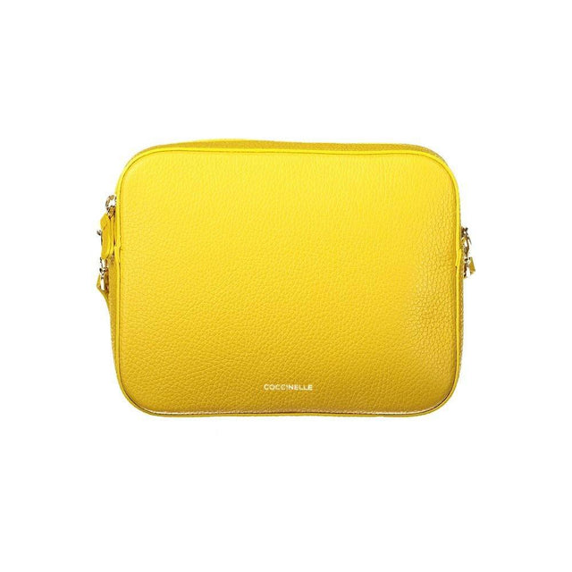 Coccinelle Yellow Leather Women Handbag - Hilstor